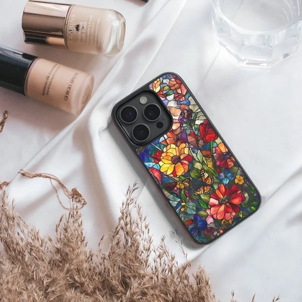 Floral Phone Cover – iPhone 16, 15 Pro, 14, Galaxy S25, S24, S24 Ultra, Pixel 9